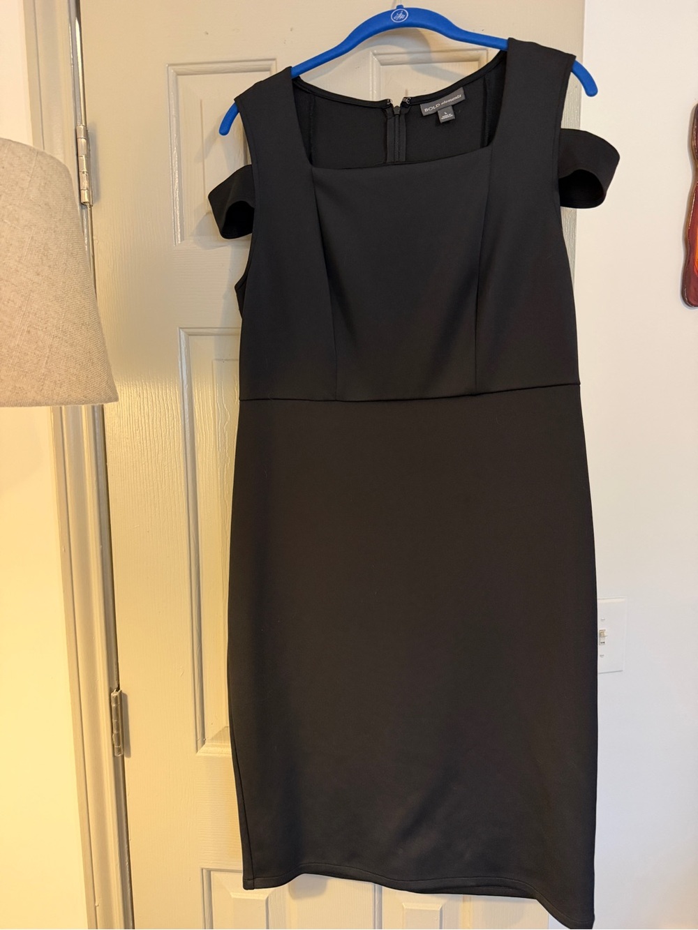 Bold Elements Black Midi Sheath Dress